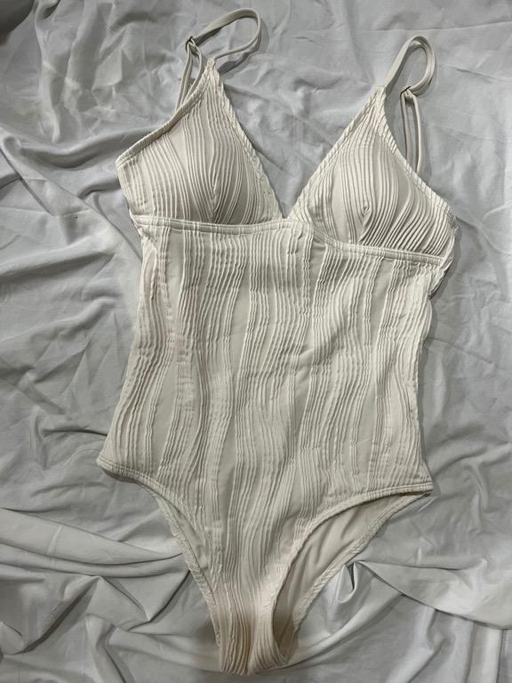 Eighth Mermaid White One Piece Bikini Parker Textured Salt Women S