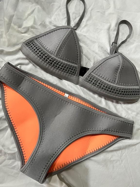 Neoprene Triangle Bikini Swimsuit Women S Fashion Swimwear Bikinis