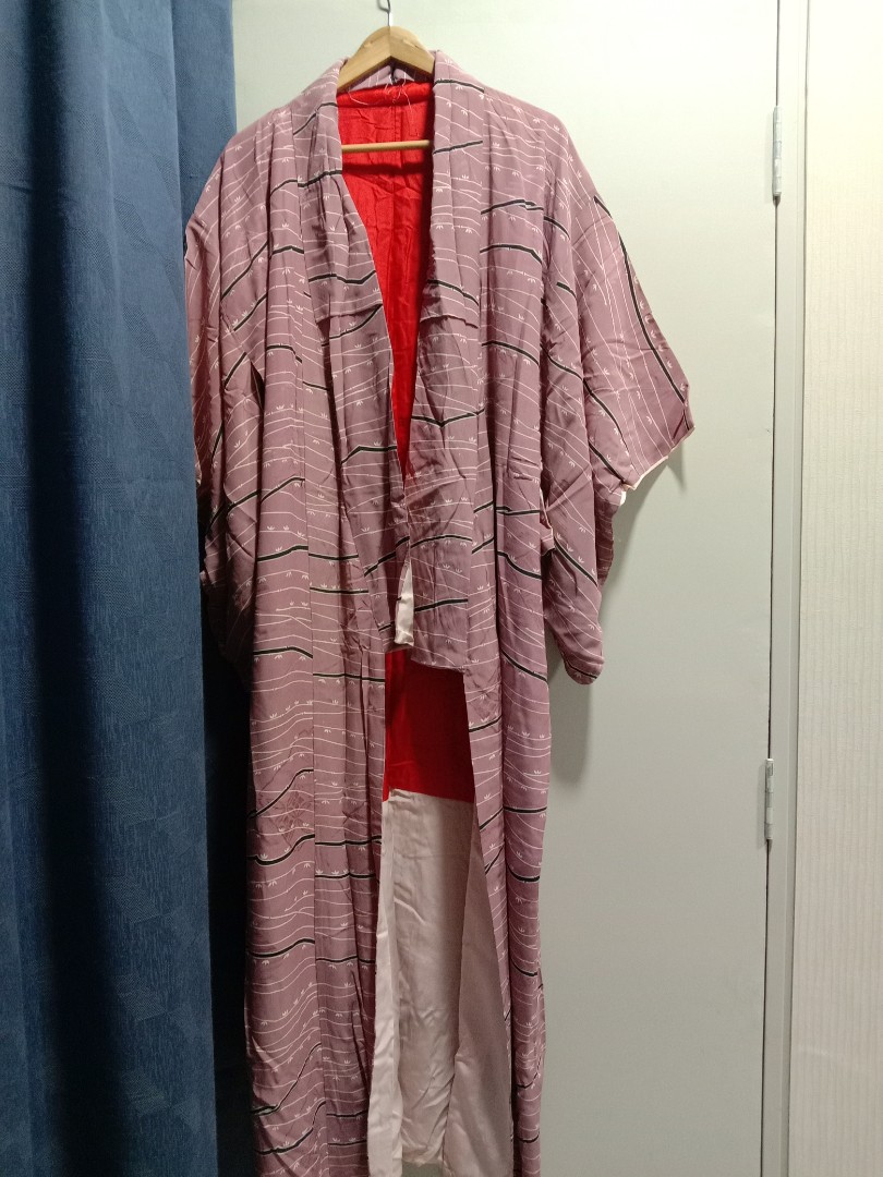 Kimono Sutera Jepun Nude Pink Women S Fashion Dresses Sets Traditional Ethnic Wear On