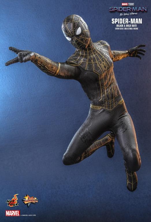 HOT TOYS MMS604 SPIDER MAN NO WAY HOME SPIDER MAN BLACK GOLD SUIT