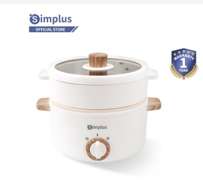 Simplus Electric Cooker With Steamer Multicooker Hot Pot Frying Pan Soup Pot Multifunctional Non