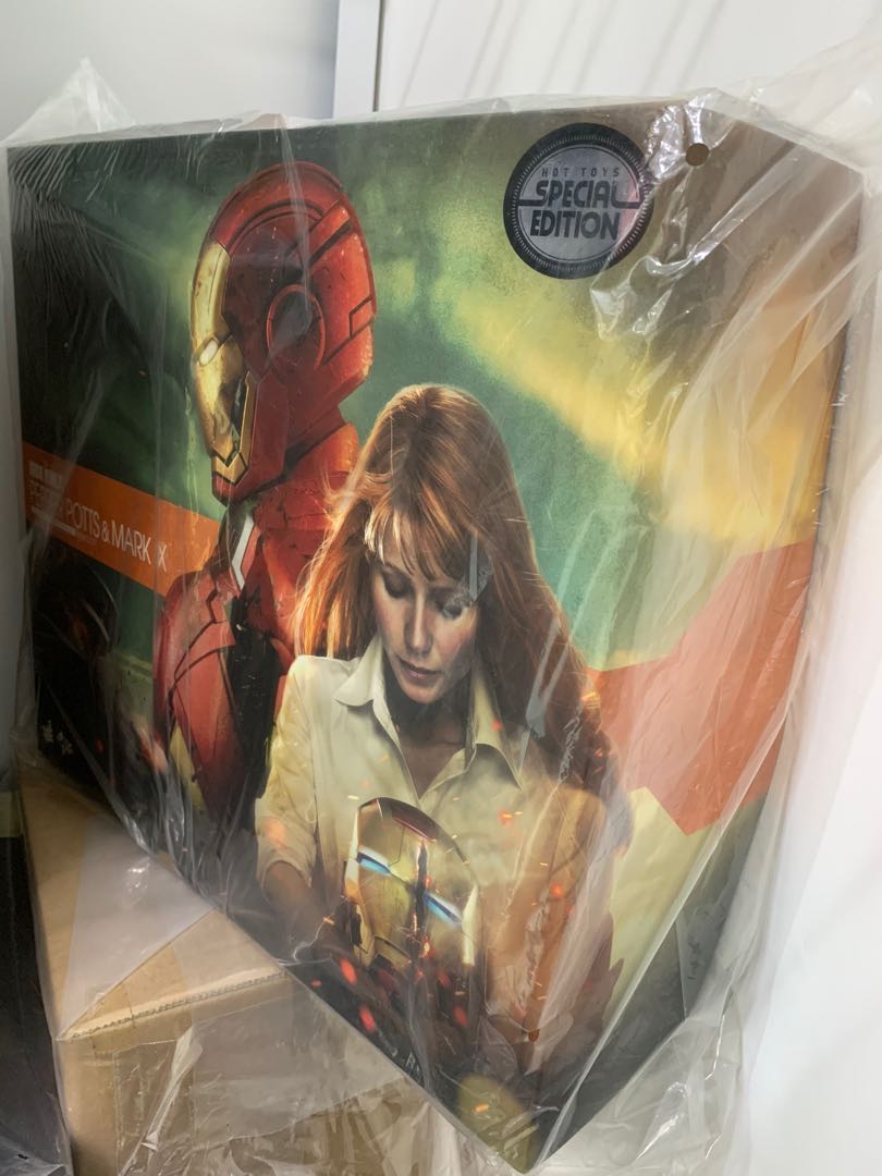 平放原價2780 全新未開封 ACGHK 會埸版 Hottoys Hot Toys MMS311 Iron Man 3 Pepper Potts Mark IX 9 Set with