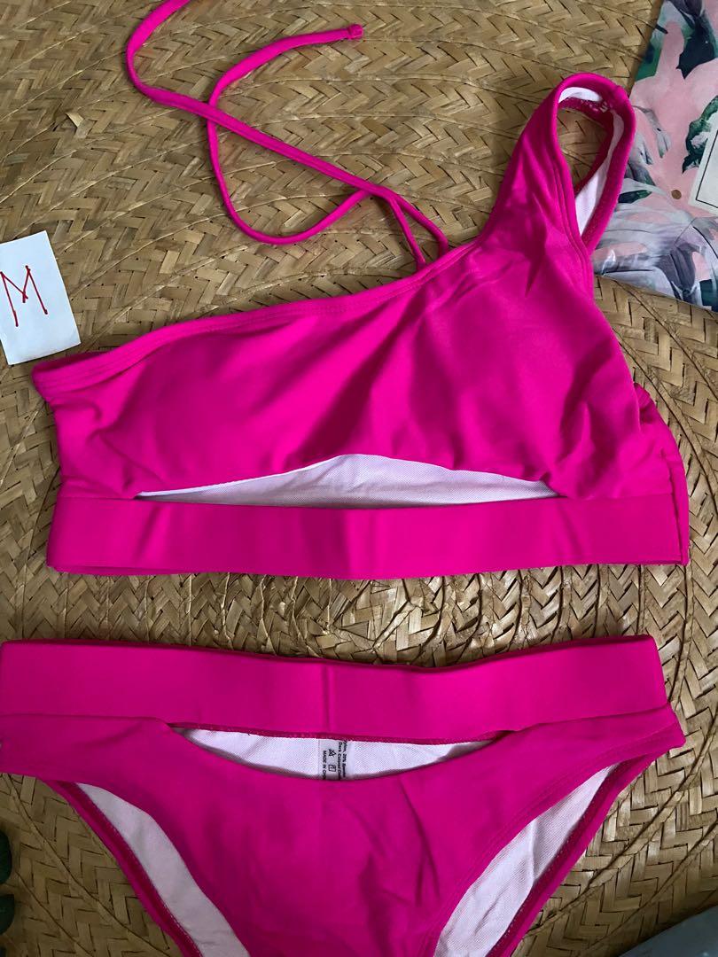 Shein Sexy Pink Two Piece Swimsuit Swimwear Bikini Medium Women S