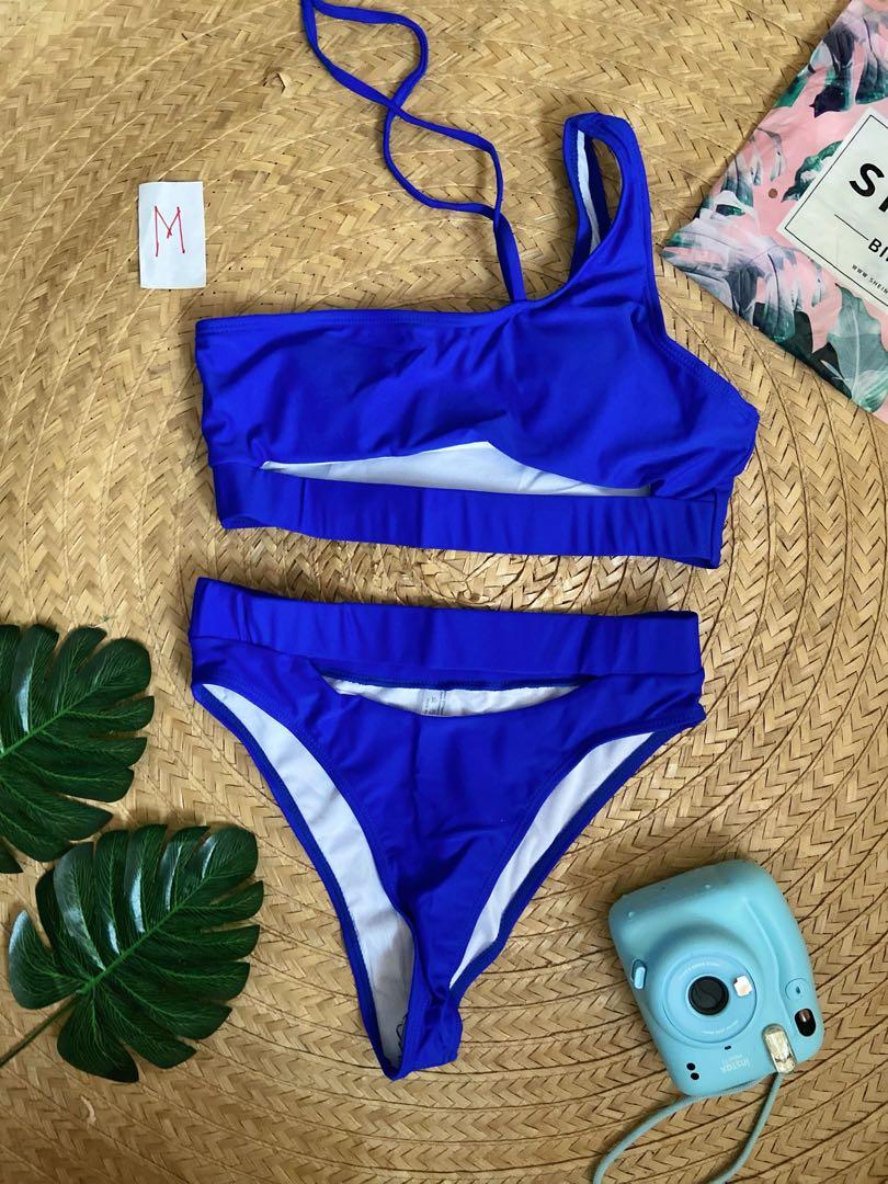 Shein Sexy Royal Blue Swimsuit Swimwear Two Piece Bikini Women S