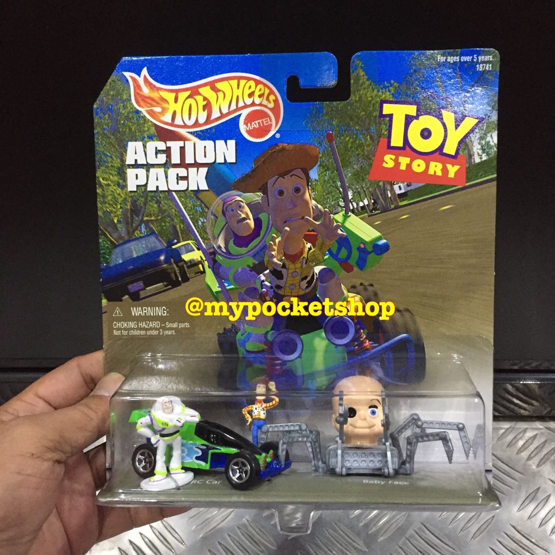 RESERVED Hot Wheels TOY STORY Buzz Lightyear Woody Baby Face RC Car Hotwheels