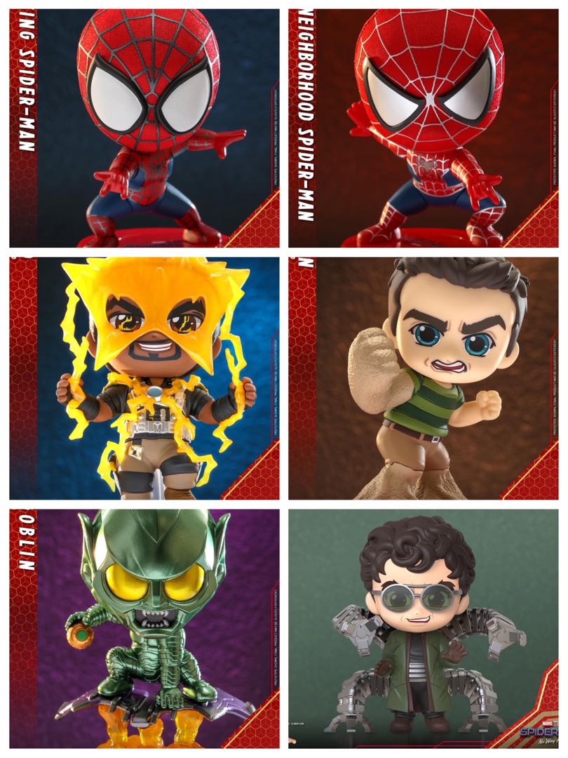 MARVEL SPIDERMAN NO WAY HOME HOT TOYS COSBABY COLLECTIBLE SET Hobbies Toys Toys Games On