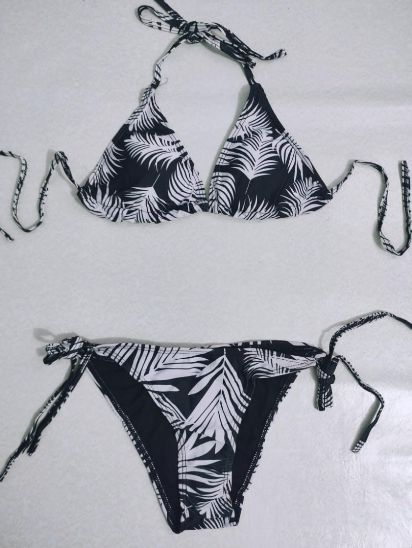 Palm Tree String Bikini Women S Fashion Swimwear Bikinis Swimsuits On Carousell