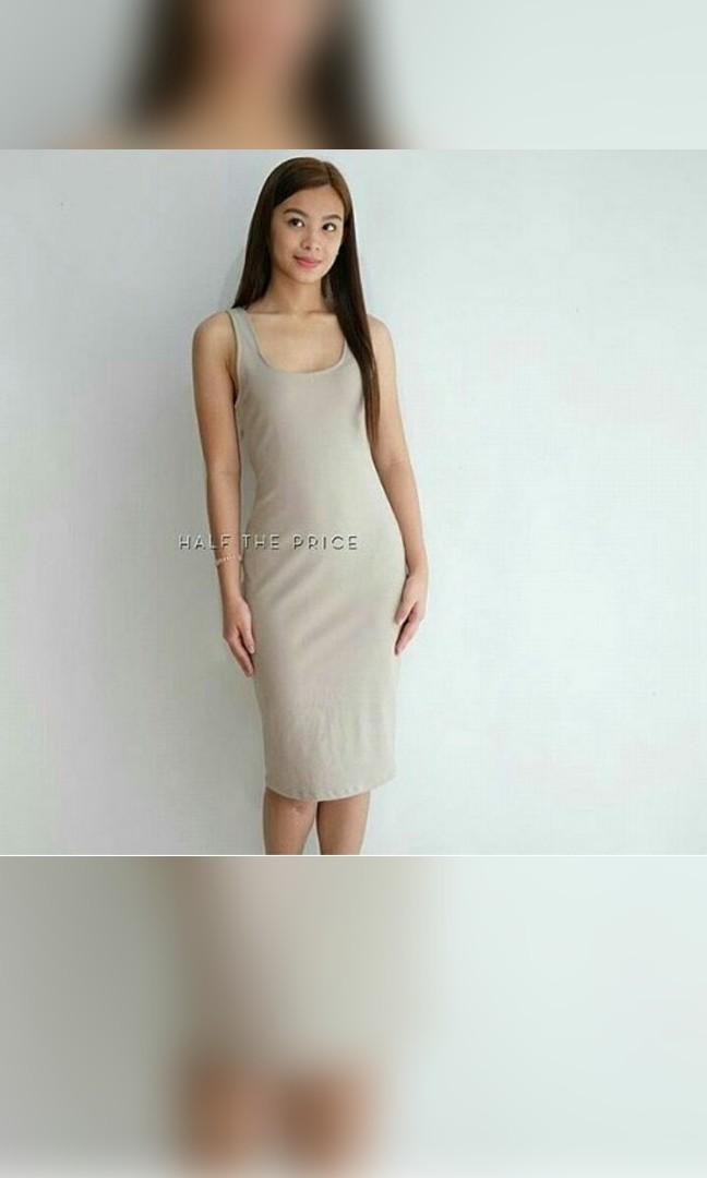 Sleeveless Nude Bodycon Dress Women S Fashion Dresses Sets Dresses