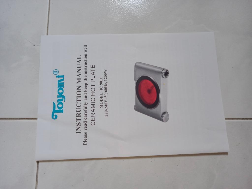 Toyomi Ceramic Hot Plate TV Home Appliances Kitchen Appliances Other Kitchen Appliances On
