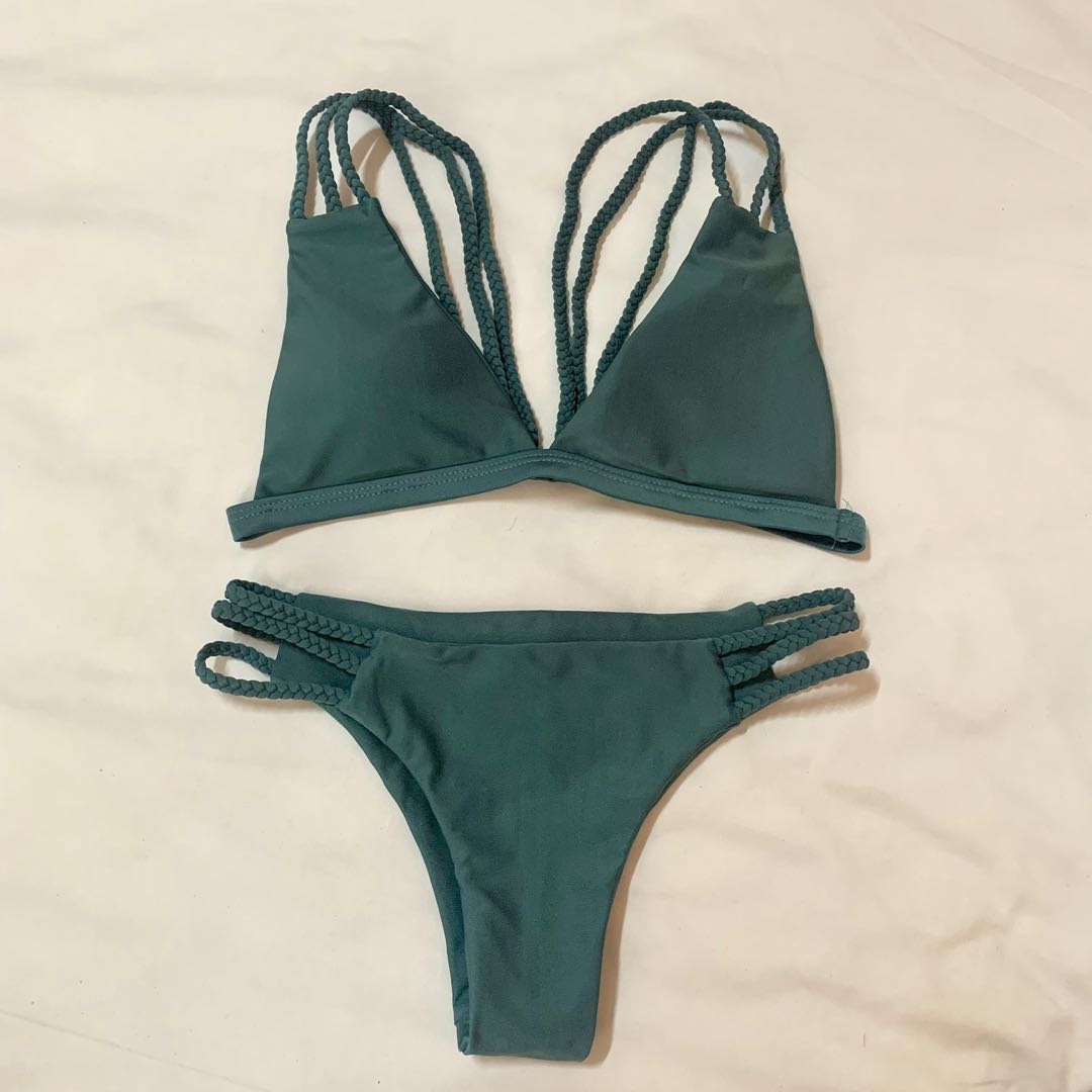 Teal Piece Bikini Women S Fashion Swimwear Bikinis Swimsuits On