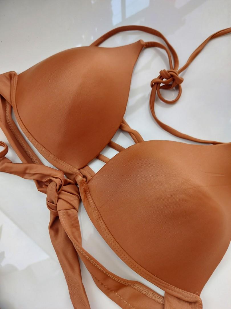 Copper Brown Bikini Set Women S Fashion Swimwear Bikinis Swimsuits