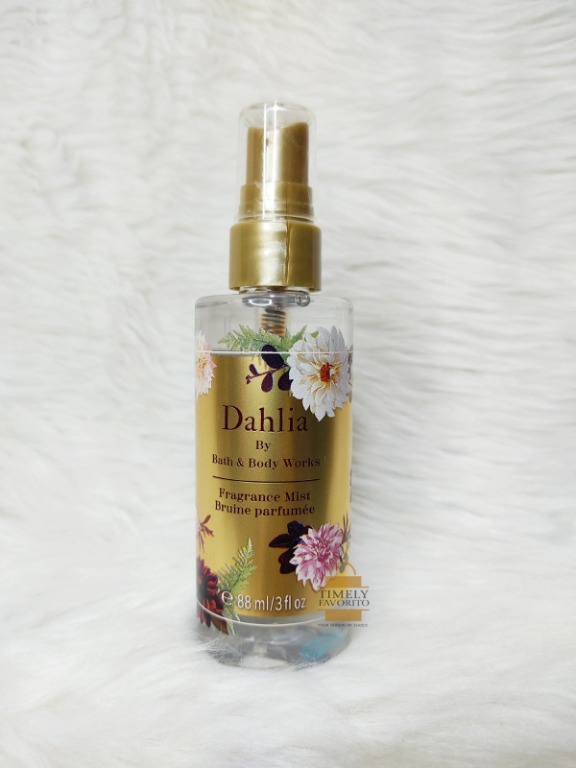 BBW Dahlia Fine Fragrance Mist 88ml Travel Size Beauty Personal Care
