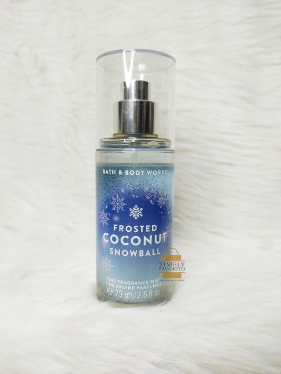 Bbw Frosted Coconut Snowball Fine Fragrance Mist Ml Travel Size