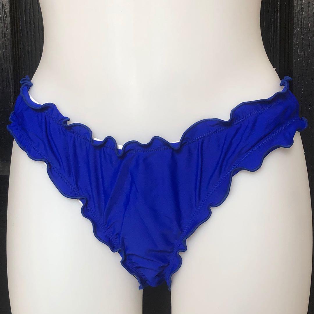 Shein Medium Royal Blue Ruffles Garter Rare Y K Swimsuit Bikini