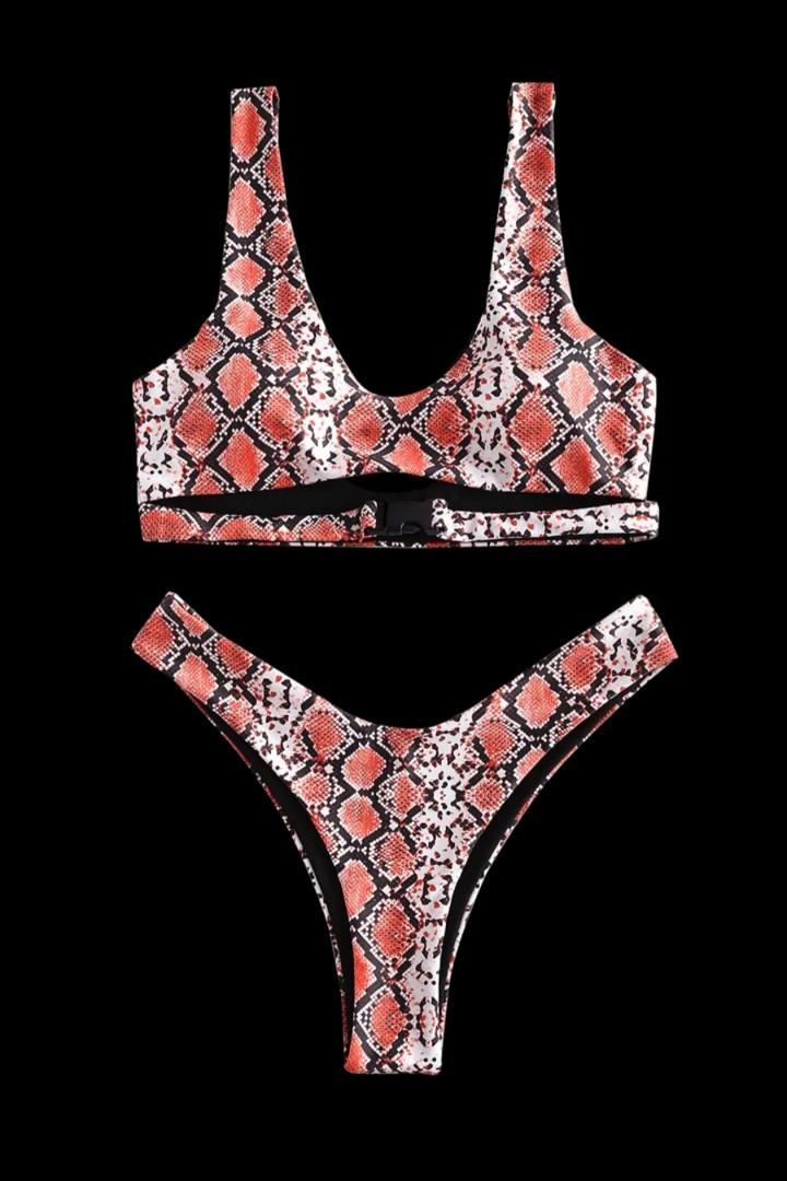 Snakeskin Bikini Women S Fashion Swimwear Bikinis Swimsuits On