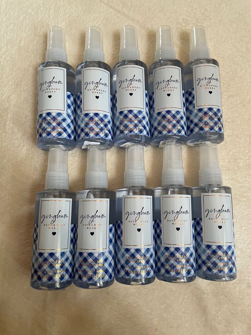 Original Bbw Gingham Fragrance Mist Beauty Personal Care Fragrance