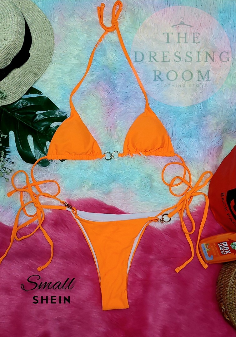 Neon Orange Selftie Bikini Women S Fashion Swimwear Bikinis