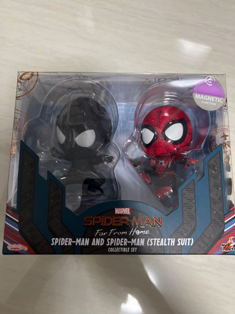 Hot Toys Cosbaby Spider Man Stealth Suit Cosb Hobbies Toys Toys Games On Carousell