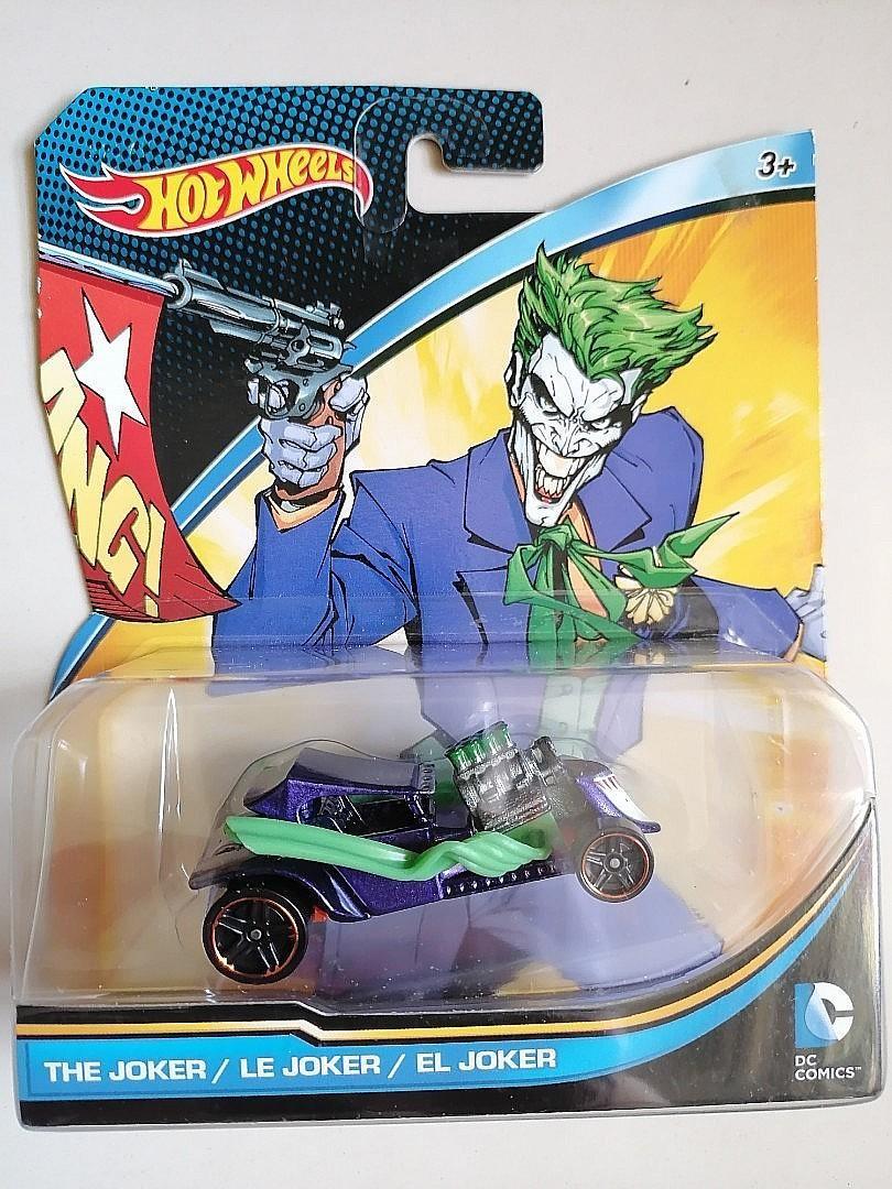Hot Wheels DC Characters Car The Joker Le Joker El Joker Purple Green Hobbies
