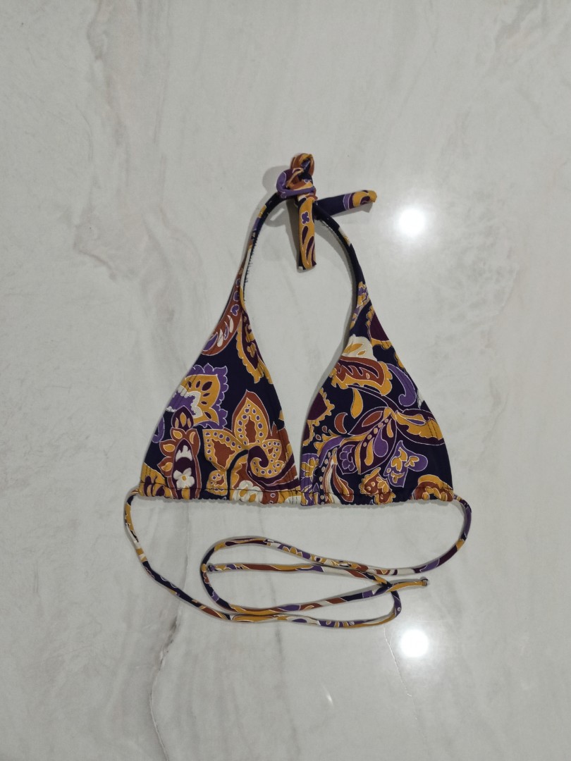 Tropical Triangle Bikini Top Women S Fashion Swimwear Bikinis