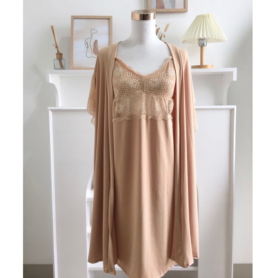 Lingerie Sexy Dress Kimono Spandex Sutra Plus Size Detail Size Cek
