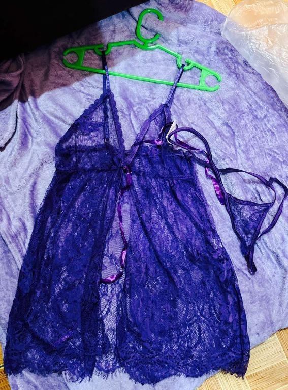 Sexy Lingerie Purple Dress Women S Fashion Undergarments Loungewear On Carousell