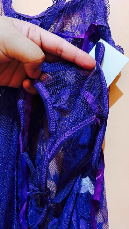 Sexy Lingerie Purple Dress Women S Fashion Undergarments Loungewear On Carousell