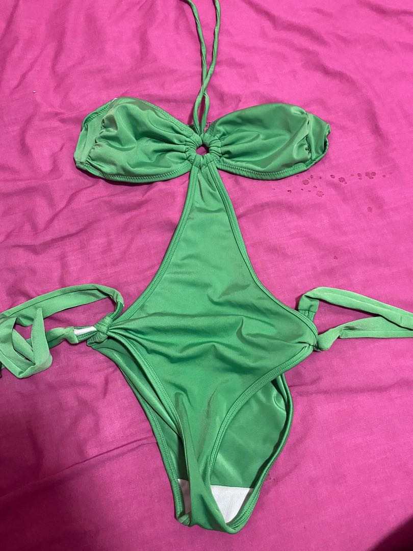 Green One Piece Bikini Women S Fashion Swimwear Bikinis Swimsuits