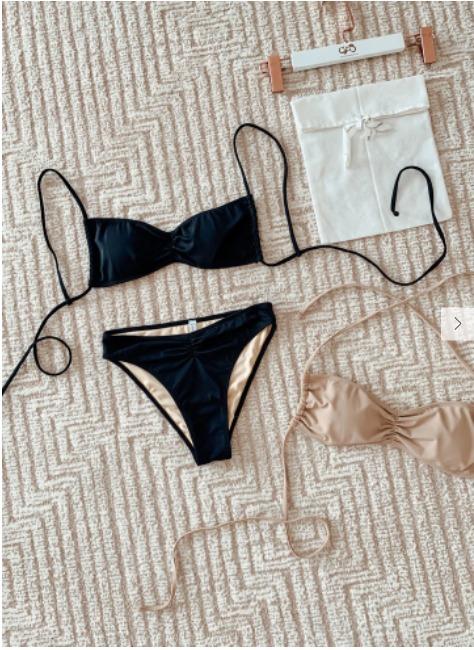 Eighth Mermaid Emmy Mid Hi Bikini In Black Women S Fashion Swimwear