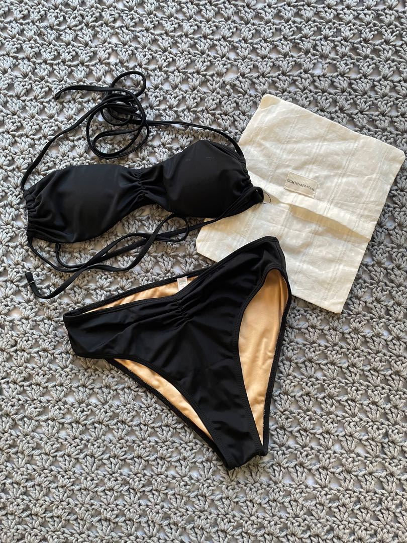 Eighth Mermaid Emmy Mid Hi Bikini In Black Women S Fashion Swimwear