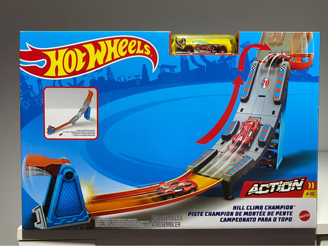 Hot Wheels Hill Climb Champion Original Mattel Track Vehicle Cars Launcher Launch Champion