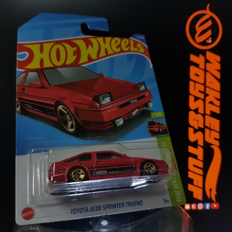 Hot Wheels HW HATCHBACKS TOYOTA AE SPRINTER TRUENO RED Hobbies Toys Toys Games On