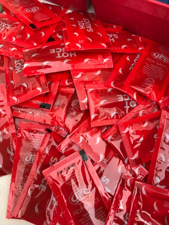 Ufc Hot Sauce Grams Sachet To Go Pcs Food Drinks Spice Seasoning On Carousell
