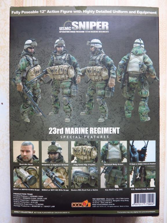 1 6 Hot Toys USMC SNIPER OPERATION IRAQI FREEDOM 23rd Marine Regiment 興趣及遊戲 玩具 遊戲類 Carousell