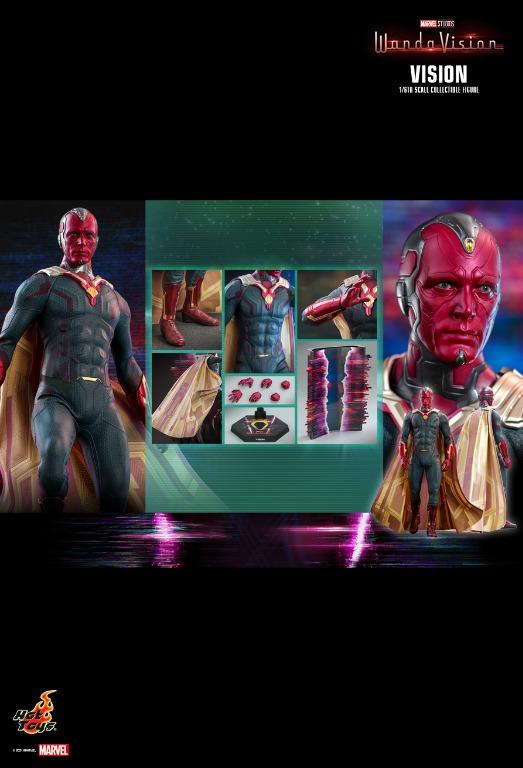 全新現貨 Hot Toys Hottoys TMS037 TMS038 Wandavision Vision 幻視 and Scarlet Witch 緋紅女巫 興趣及遊戲 玩具