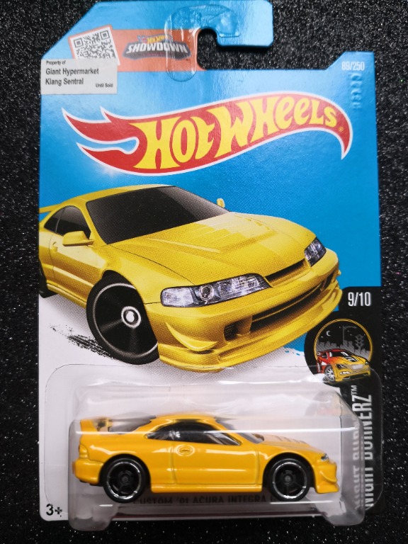 Hot Wheels Custom 01 Acura Honda Integra GSR Spoon Yellow Hobbies Toys Toys Games On