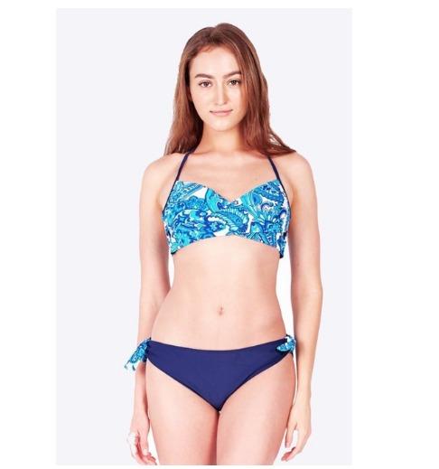 Crossover Bikini Top Crossover Style With Contrasting Colours Women