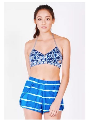 Crossover Bikini Top Crossover Style With Contrasting Colours Women