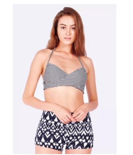 Crossover Bikini Top Crossover Style With Contrasting Colours Women