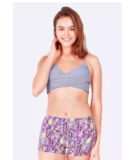 Crossover Bikini Top Crossover Style With Contrasting Colours Women