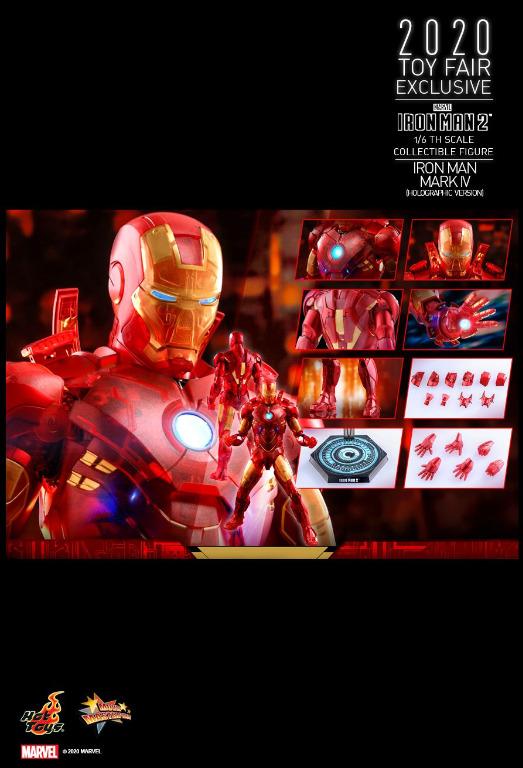 Hot Toys Scale Mms Iron Man Ironman Mark Iv Holographic Version Toy Fair