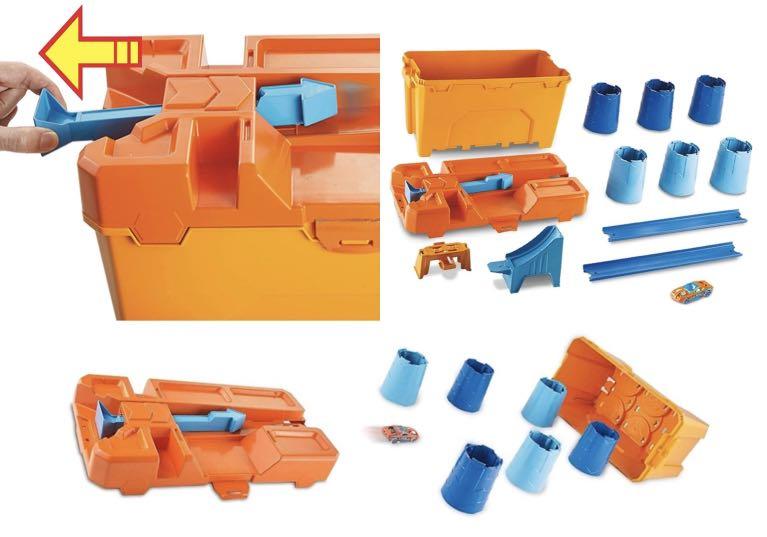 Hot Wheels Track Builder Stunt Barrel Box Toy MATTEL GCF Hobbies Toys Toys Games On