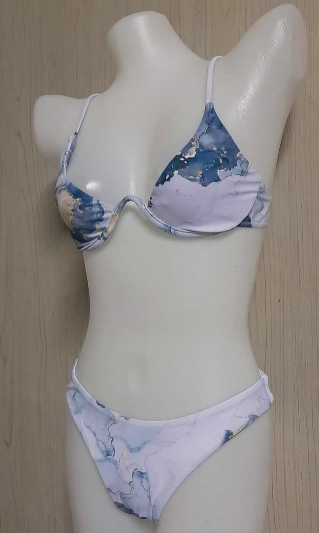 Sexy V Bar Underwire Bikini 2022 New Three Pieces Bikini Set Swimwear