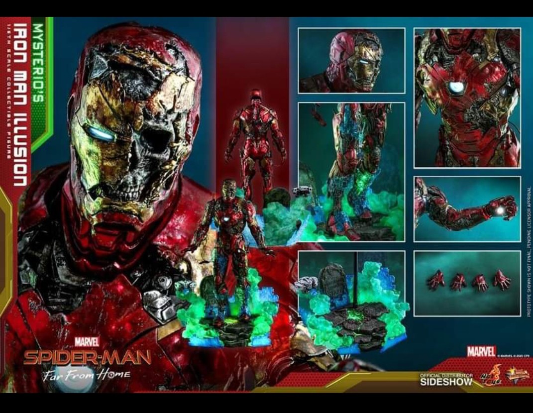 Hot Toys MMS Mysterio s Iron Man Illusion Collectible Figure 興趣及遊戲 玩具 遊戲類 Carousell