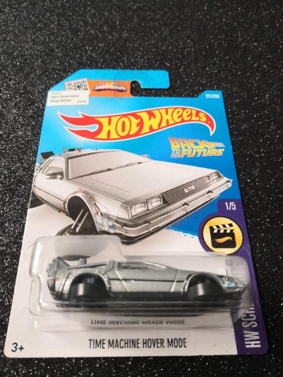 Hot Wheels Time Machine Hover Mode BTTF Back To The Future Delorean Screen Time Hobbies Toys