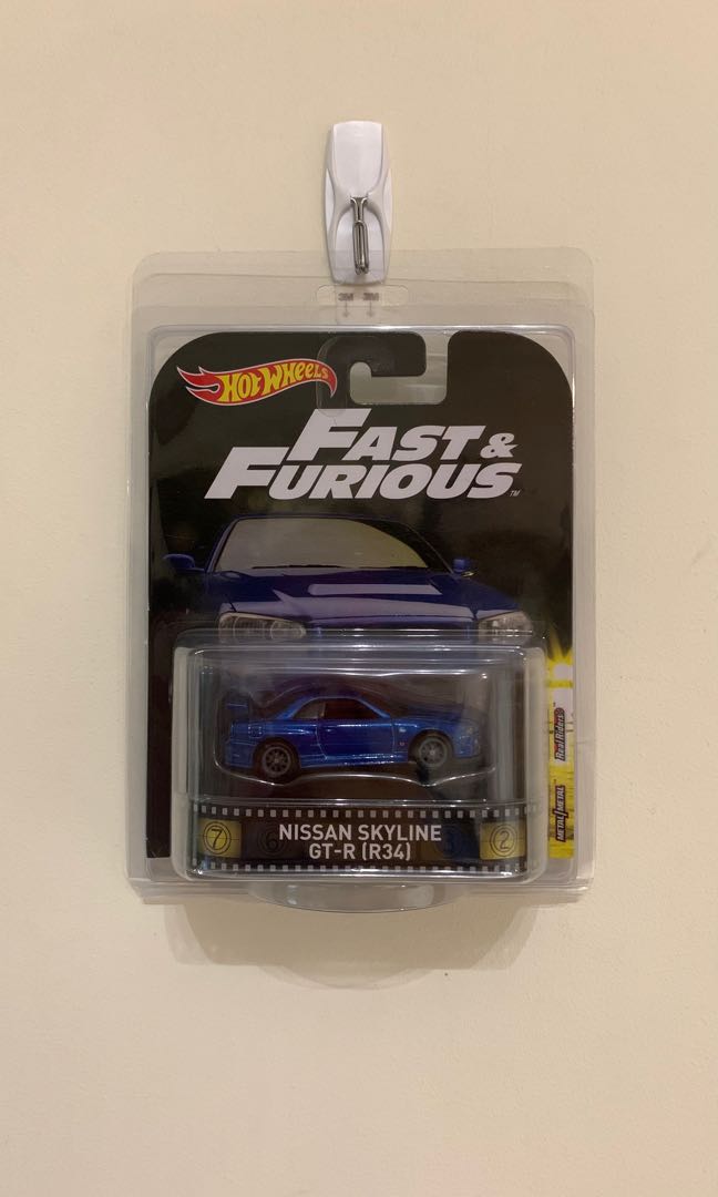 Hot Wheels Retro Entertainment Fast And Furious Nissan Skyline Gt R R Blue Fnf Fast Furious