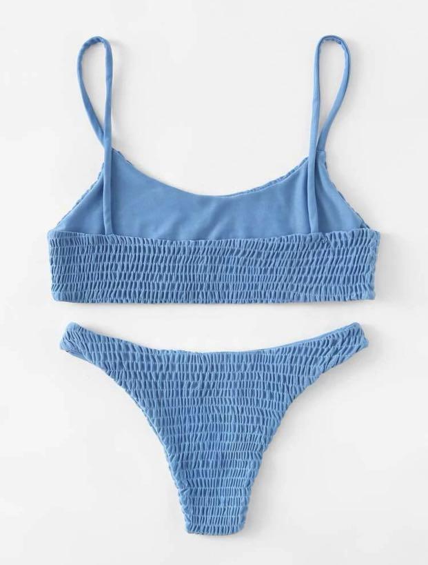 Shein Blue Bikini Women S Fashion Swimwear Bikinis Swimsuits On