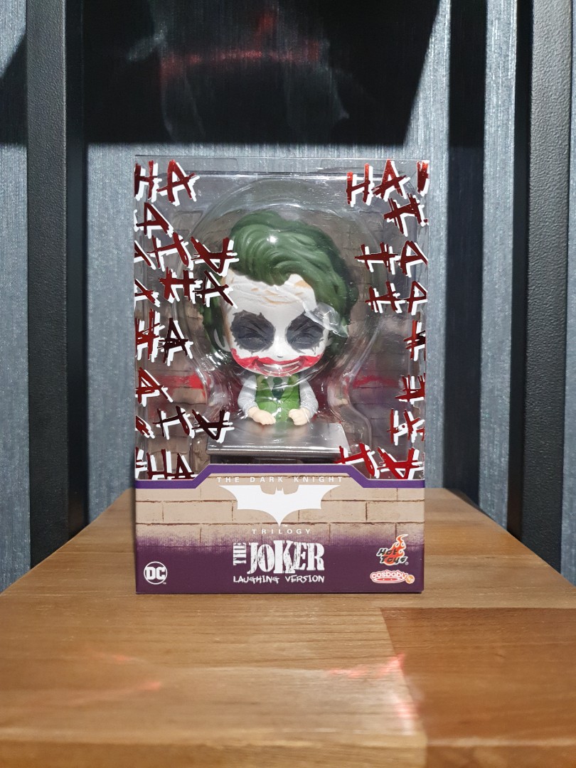Hot Toys Batman The Dark Knight Trilogy Joker Laughing Version Cosbaby Misb Hobbies Toys