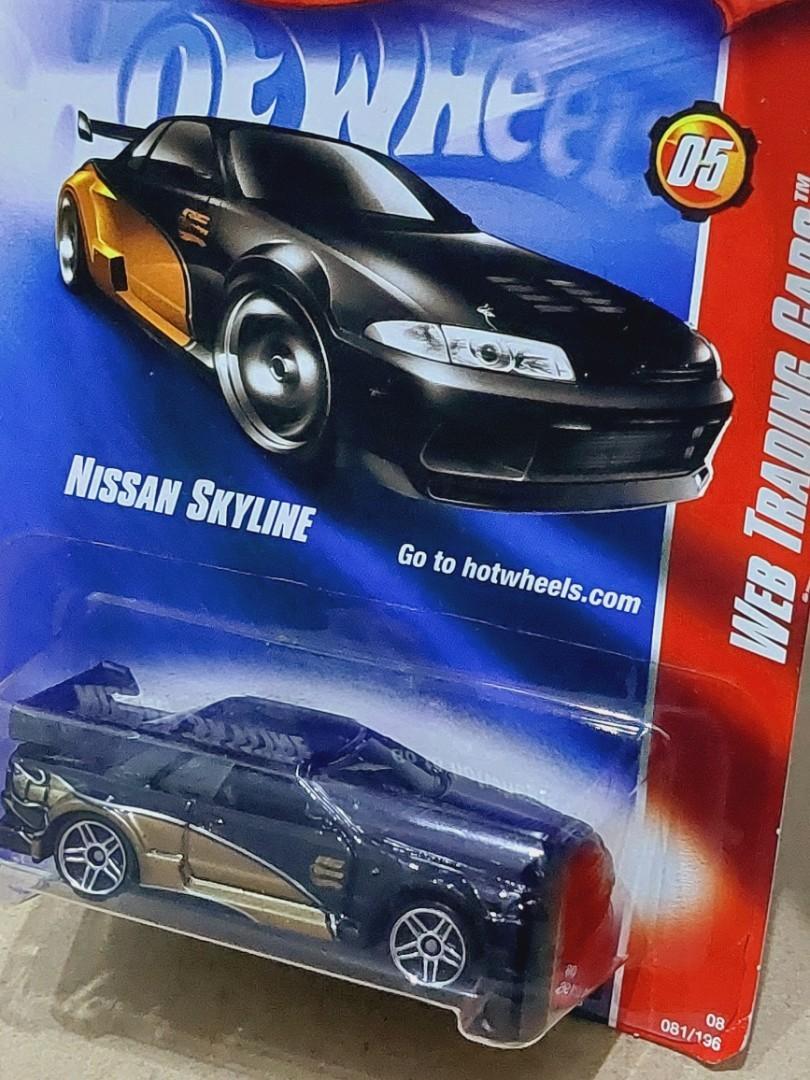 Hot Wheels 日產 Nissan Skyline GTR R Web Trading Cars 年製造 全新未拆過 比例 極罕有直版靚卡 興趣及遊戲 玩具