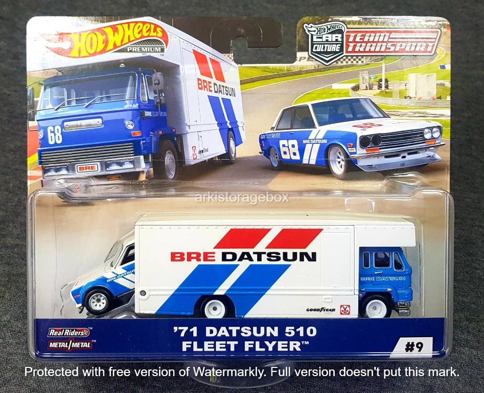 Hot Wheels DATSUN Fleet Flyer BRE Team Transport Hotwheels Hobbies Toys Toys Games
